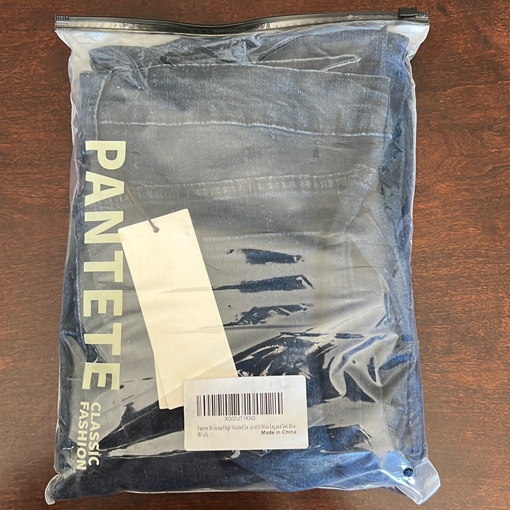Brand new Pantete Womens High Waisted Bell Bottom Blue Jeans.